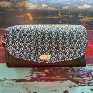Handmade clutch purse with strap